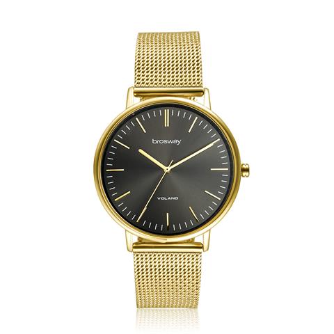 63618 8053851025908 WVO14 OROLOGIO VOLANO IN ACCIAIO E PVD ORO CON QUADRANTE