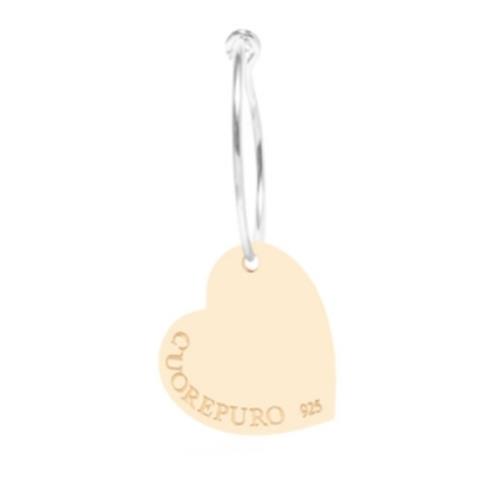 73580 910073580021 CF4CD ORECCHINO CERCHIO MONO CUORE ENJOY 1,5 CM